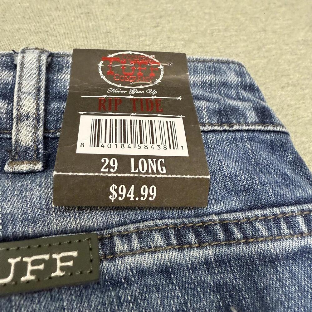 NWT Cowgirl Tuff Co. Rip Tide Distressed Flared Jeans Women's Size 29x35 - Picture 7 of 10